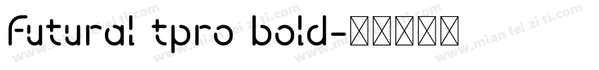 futural tpro bold字体转换